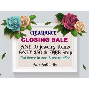 *** CLOSING SALE ***10 Jewelry items for $50 & FREE SHIP